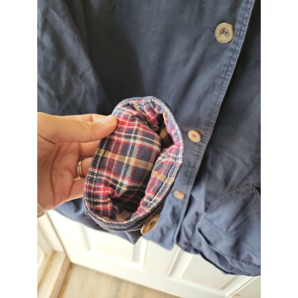 Faded Glory Womens Vintage 90s Chore Barn Coat Three Pocket Farm Plaid Jacket - Picture 4 of 12